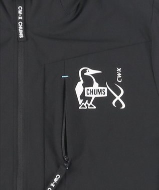 CW-X 【WOMEN】 CW-X 【CHUMS (チャムス)コラボ】 レディーストップス ジャケット はっ水(本体) フードつき(ドローコードで調整可能) 長袖 UVカット率90％以上（本体） レディース LNY530 /ワコール ダークブラック