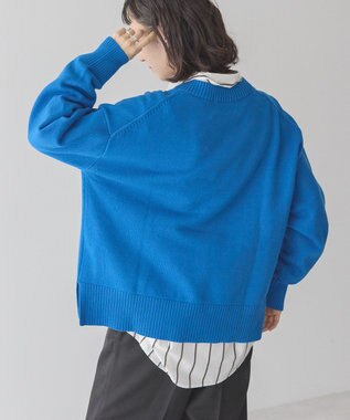 AMERICAN HOLIC Ｖネックニットプルオーバー Blue