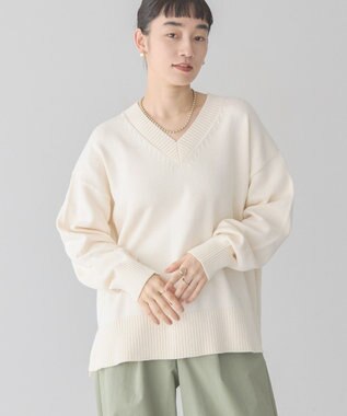 AMERICAN HOLIC Ｖネックニットプルオーバー Ivory