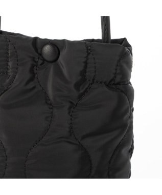 UNBILLION cachecache ナイロンキルティングスマホショルダー ブラック