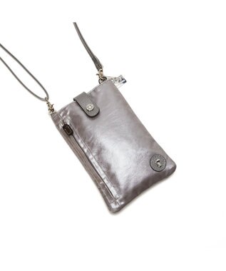 PELLE BORSA パスポートサイズショルダーバッグ Alive アライブ 4306 ガンメタ