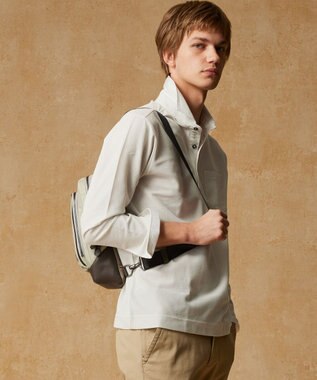 JOSEPH ABBOUD 【25SS・オーガニックコットン使用】ダディ ポロシャツ アイボリー系