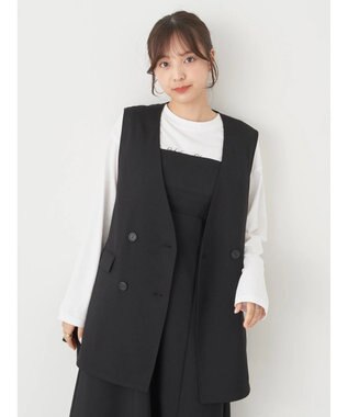 earth music&ecology ノーカラージレ Black