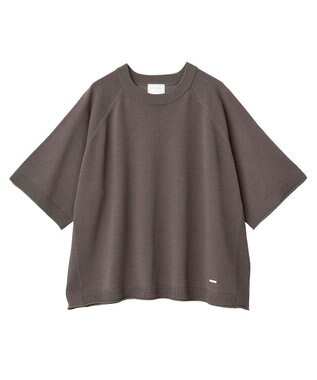 Green Parks トレーナー風ニットプルオーバー Brown