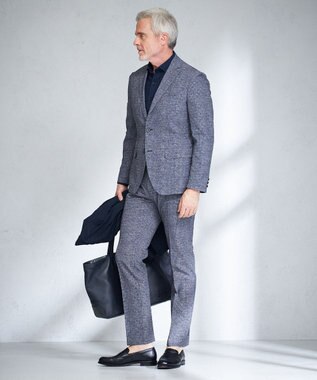 JOSEPH ABBOUD 【ウエストも伸びる！/驚きの多機能性】ライトウェーブ パンツ ライトグレー系3