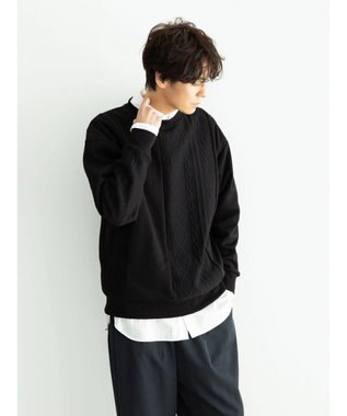 CRAFT STANDARD BOUTIQUE ＪＱカット切り替えプルオーバー1 Black