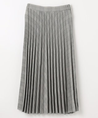 ANY 【14色展開/洗える】ウーリッシュ プリーツスカート オフホワイト（グレンチェック）