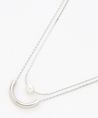  レイヤード風２連ネックレス