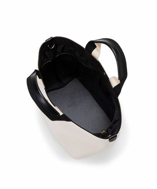 TOPKAPI 【Breath TOPKAPI】SCOTCH GRAIN スコッチグレイン プレーン 2トーンテープ ハンドル トートバッグ S クリーム