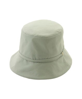 MOONBAT 【遮光100％/遮熱/UVカット】FURLA(フルラ)小ツバ 後ろ割れ バケットハット 帽子 無地 チャーム付き 手洗い可能/サイズ調整可能