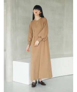 Green Parks armonia．ウエストタックポンチワンピース Beige