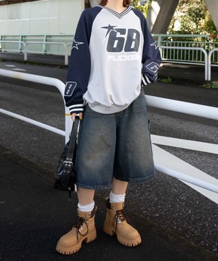 WEGO スターナンバリングプルオーバー ネイビー