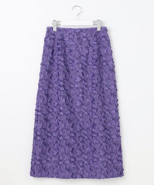 自由区 S YONEZAWAレーシージャガード スカート パープル系