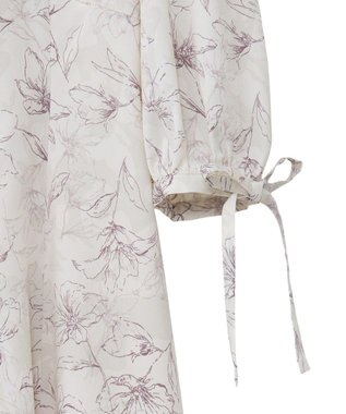 Maison de FLEUR はしごレースシャツワンピース Flower