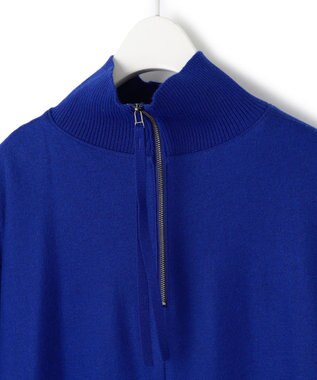 ICB ウールナイロンツイルジャージ ハイネックワンピース ロイヤルブルー系