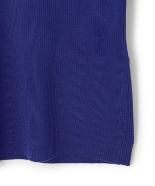 ICB L 【新色追加】エクストラファインメリノリブ タートルネックプルオーバー ロイヤルブルー系