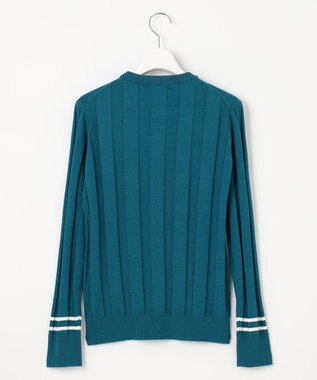 23区GOLF 【WOMEN】【WEB&一部店舗限定】ワイドリブ カラーニット ピーコックグリーン系