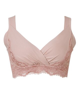  【BRADELIS NewYork peace/ノンワイヤー】綿混トリプルキャッチFITブラ23 ブラデリス 補正 ブラジャー 接触冷感 ノンワイヤー DB123403