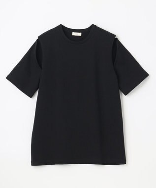 NAVE 【Nave　洗える】クリアジャージー Tシャツ ブラック系