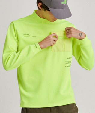 PW CIRCULUS 【ストレッチ / 快適 / 一枚でサマになる】【MEN】NEW ポケットモックT ライトグリーン系