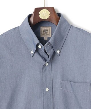 J.PRESS MEN 【接触冷感 / 吸水速乾 / UVカット】【SOFTCOOL ACTIVE】 オックスフォード ドレスシャツ / B.D. ダルブルー系