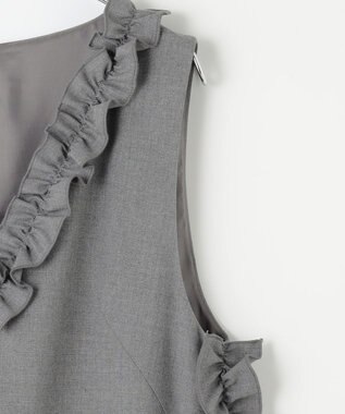 #Newans 【洗濯機可能/ストレッチ】ホイップクリームオールインワン グレー