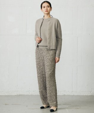 自由区 L 【SHIHOさん着用】ヘアリーフォックス カーディガン モカ