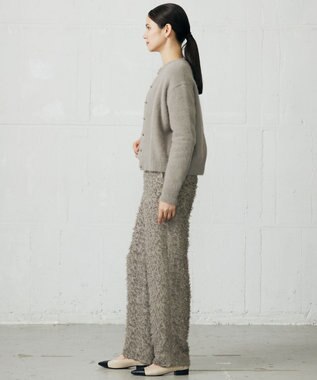 自由区 L 【SHIHOさん着用】ヘアリーフォックス カーディガン モカ