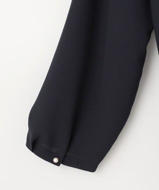 J.PRESS LADIES L ストレッチジョーゼット カットソー ネイビー系