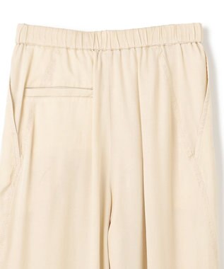 BEIGE， 【洗える・VERY 6月号掲載】PAWPAW / ウエストリボンタックワイドパンツ Meringue
