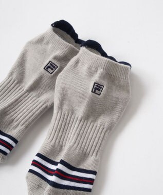 FILA GOLF／marie claire 【FILA GOLF】スニーカー丈ソックス ライトグレー