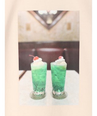 earth music&ecology レトロ喫茶プリントＴｅｅ Cream