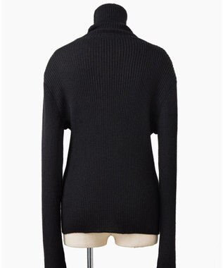 TOQUE 〈大草直子さんアドバイザー〉ベビーアルパカ×シルク ハイネックニット ブラック