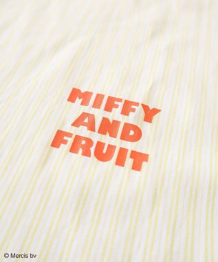 Green Parks ｍｉｆｆｙ／刺しゅうプリントストライプシャツ Yellow