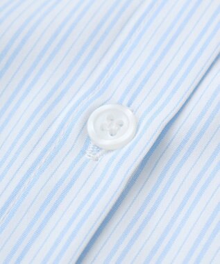 Green Parks ｍｉｆｆｙ／刺しゅうプリントストライプシャツ Sax