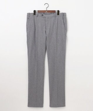 JOSEPH ABBOUD 【キングサイズ・ウエストも伸びる！/ハイパワーストレッチ/洗える】2WAYストレッチ メルトンジャージーパンツ ライトグレー系