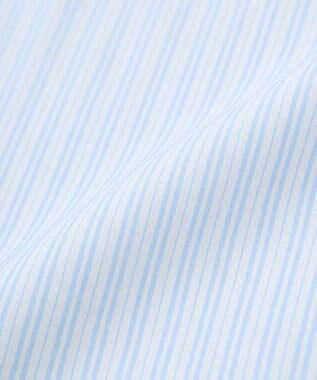 Green Parks ｍｉｆｆｙ／刺しゅうプリントストライプシャツ Sax