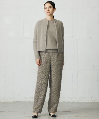 自由区 L 【SHIHOさん着用】ヘアリーフォックス カーディガン モカ