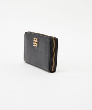 russet モノグラムプレートラウンドジップウォレット(SO-372) Black/BE