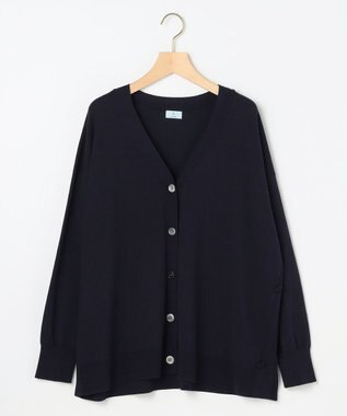 組曲 L 【加藤ローサさん着用 / 2WAY】スムースストレッチカシュクール カーディガン ネイビー系
