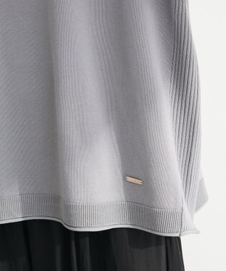 Green Parks トレーナー風ニットプルオーバー Gray