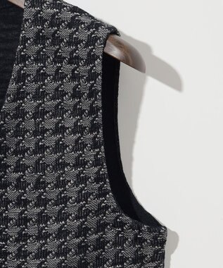 JOSEPH ABBOUD 【イタリア糸使用/清涼感/軽い/洗える/サスティナブル】スラブギマ ニット ベスト ネイビー系7