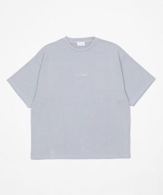 WEGO 【機能T】カラーステッチワンポイントT（SS） サックス