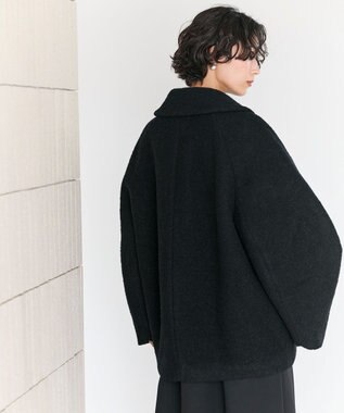 #Newans 【昨年即完売コート新色追加！】プードルコクーンコート ブラック