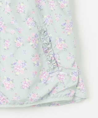 ANY KIDS 裾ペプラム 花柄 ブルゾン ミント系