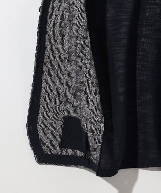 JOSEPH ABBOUD 【イタリア糸使用/清涼感/軽い/洗える/サスティナブル】スラブギマ ニット ベスト ネイビー系7