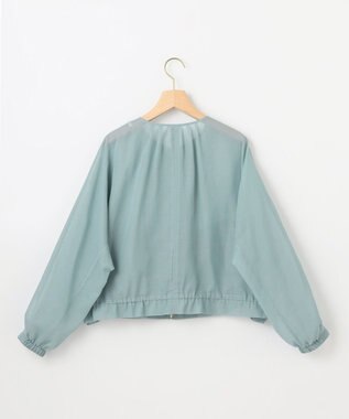 組曲 L カラーボイルノーカラー ブルゾン ミント系