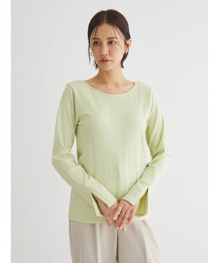 Green Parks 前後２ＷＡＹカットリブプルオーバー Lime Green