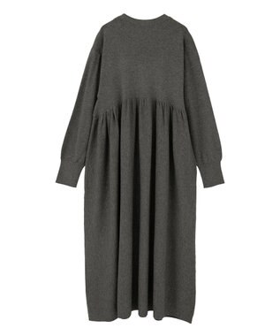 AMERICAN HOLIC 【WEB限定】バイパチティアードニットワンピース Gray Mixture
