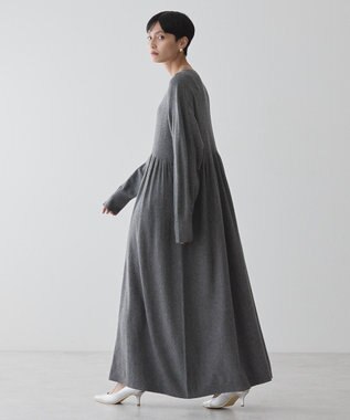 AMERICAN HOLIC 【WEB限定】バイパチティアードニットワンピース Gray Mixture